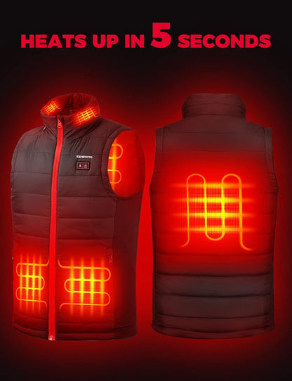 Heated Vest for Women with Battery Pack Included, Battery Women'S Heated Vest, M, Black
