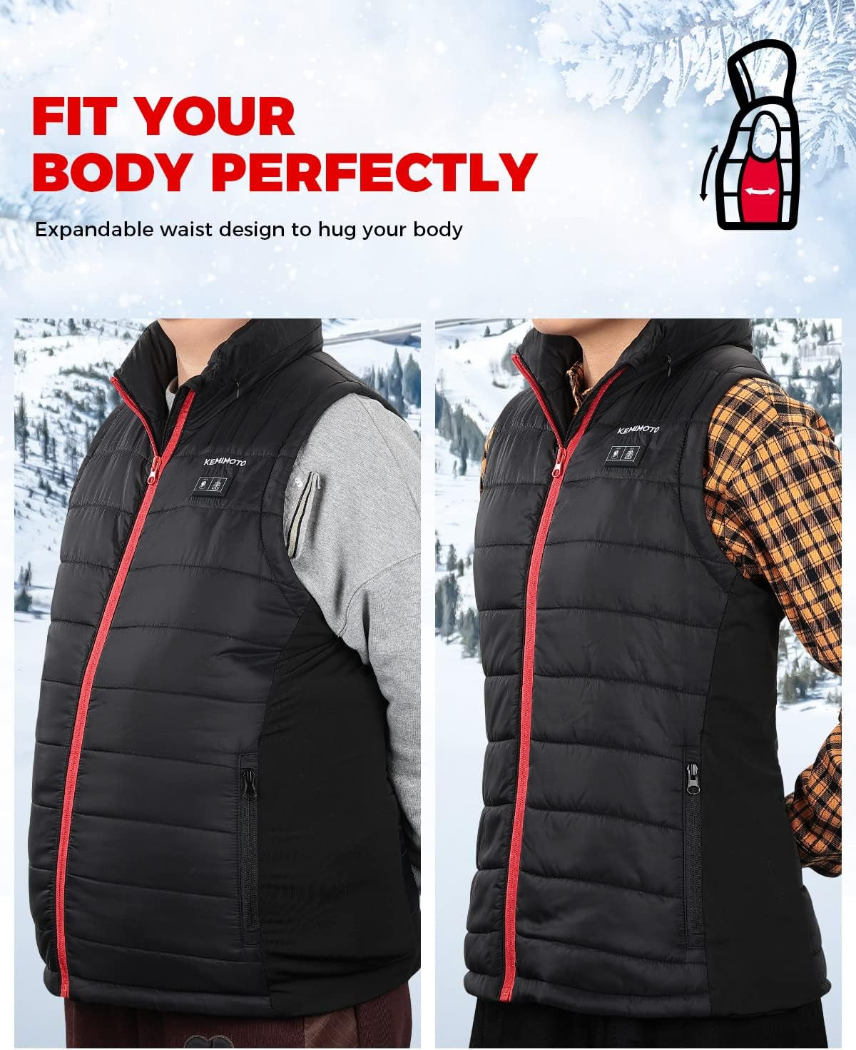 Heated Vest for Women with Battery Pack Included, Battery Women'S Heated Vest, M, Black