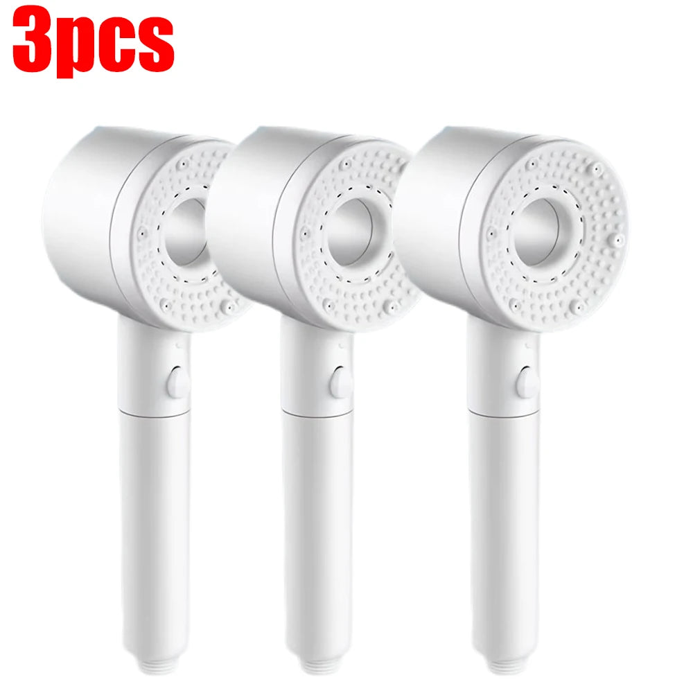 5-Mode Adjustable High-Pressure Shower Head with Water-Saving Filter - Bathroom Accessory
