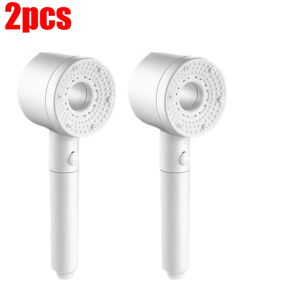 5-Mode Adjustable High-Pressure Shower Head with Water-Saving Filter - Bathroom Accessory