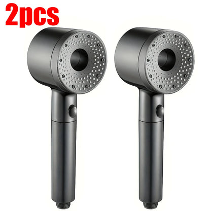 5-Mode Adjustable High-Pressure Shower Head with Water-Saving Filter - Bathroom Accessory