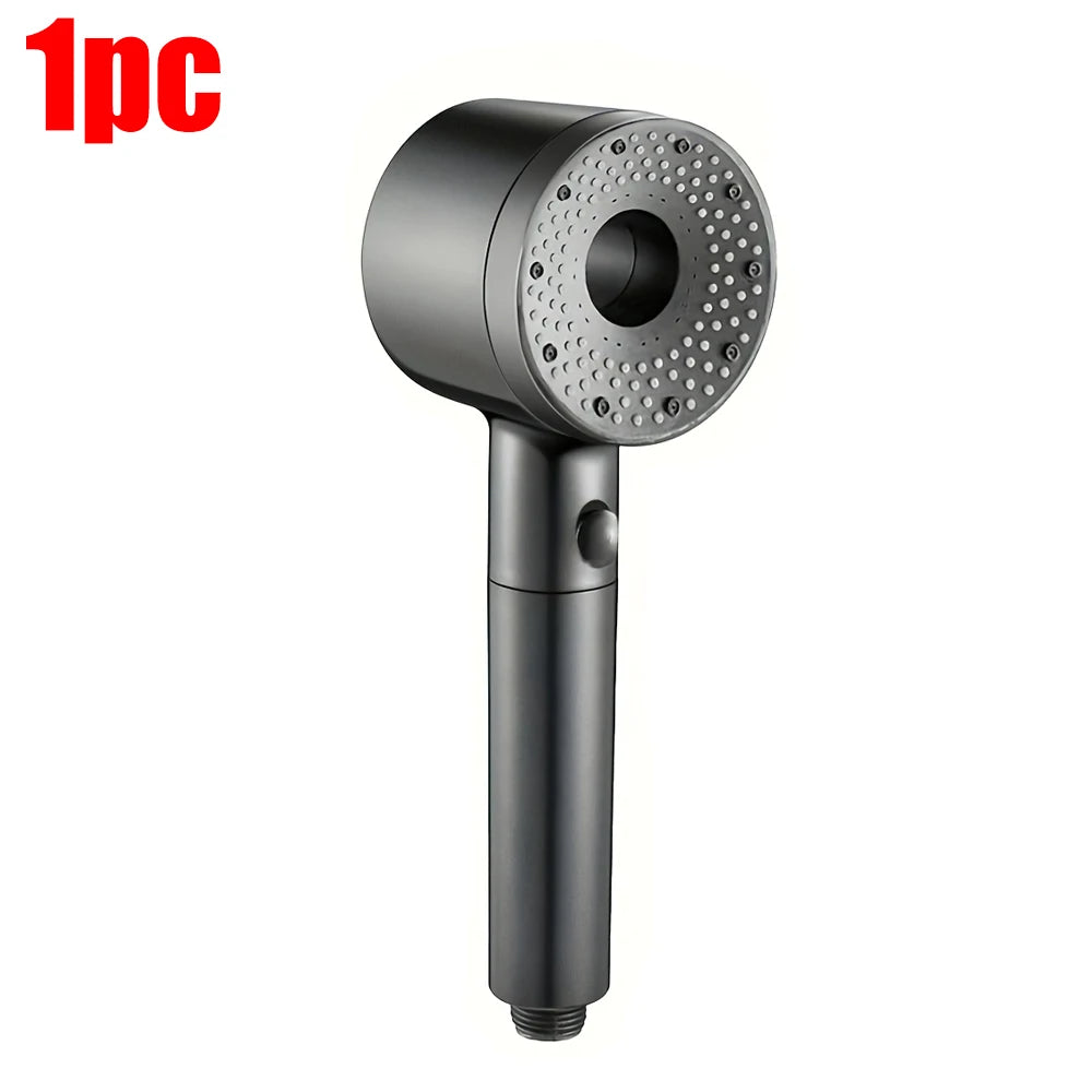 5-Mode Adjustable High-Pressure Shower Head with Water-Saving Filter - Bathroom Accessory