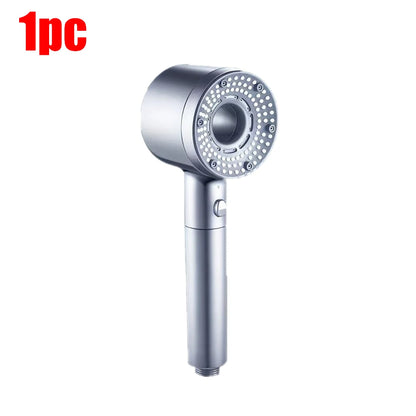 5-Mode Adjustable High-Pressure Shower Head with Water-Saving Filter - Bathroom Accessory