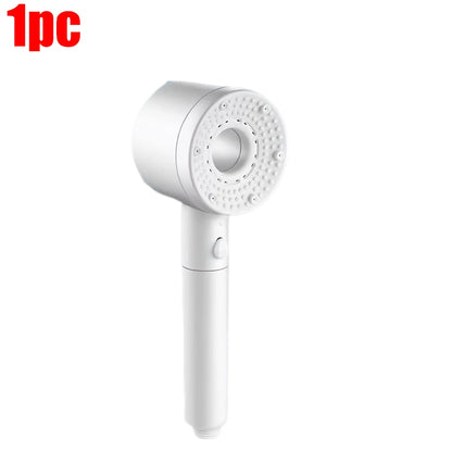 5-Mode Adjustable High-Pressure Shower Head with Water-Saving Filter - Bathroom Accessory